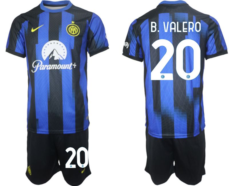 Men 2023-2024 Club Inter Milan home blue 20 Soccer Jersey